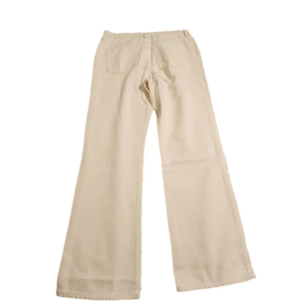 J. Crew wide flared leg cream Relaxed jeans‎ size 32 new!!